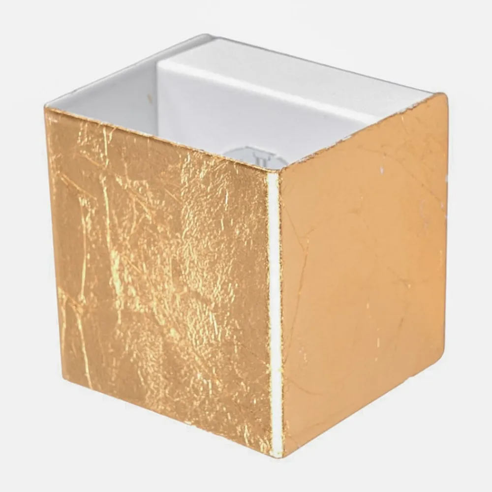 LED-væglampe Quentin, 9 cm bred, guldfarvet, metal^Lindby Online