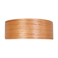 LED-væglampe Rafailia, bredde 23 cm, træ, 3.000 K^Lindby New