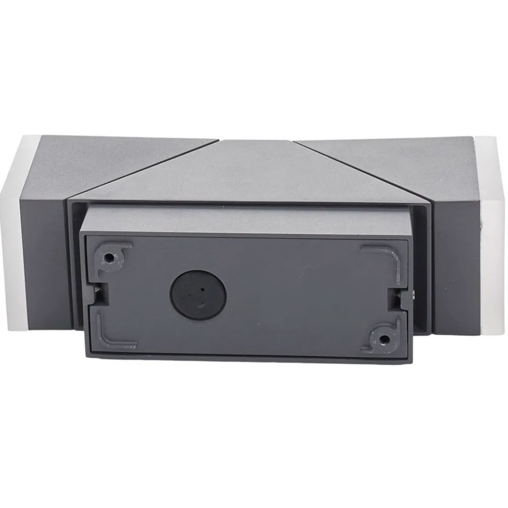 LED-væglampe Sally, 22 cm, antracit, IP54^Lindby New