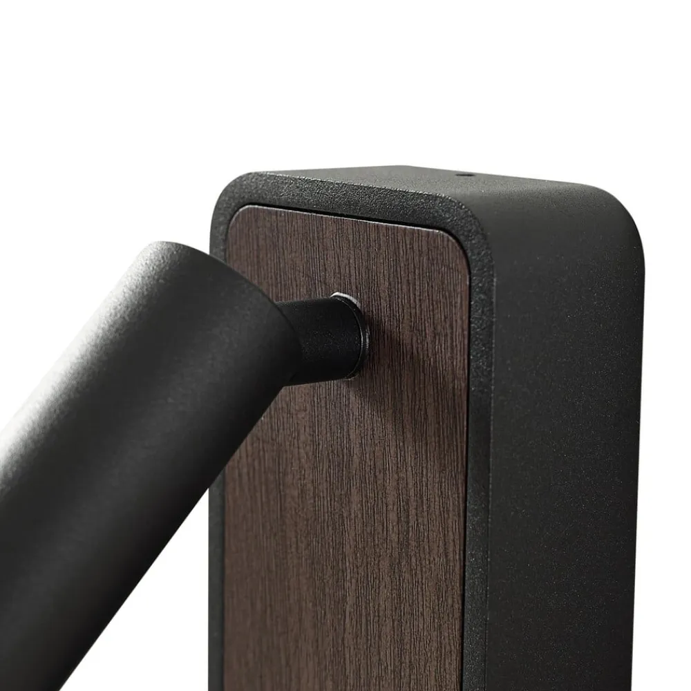 Lindby Væglamper|Væglamper>LED-væglampe Tallis, sort, USB-C, bevægelig