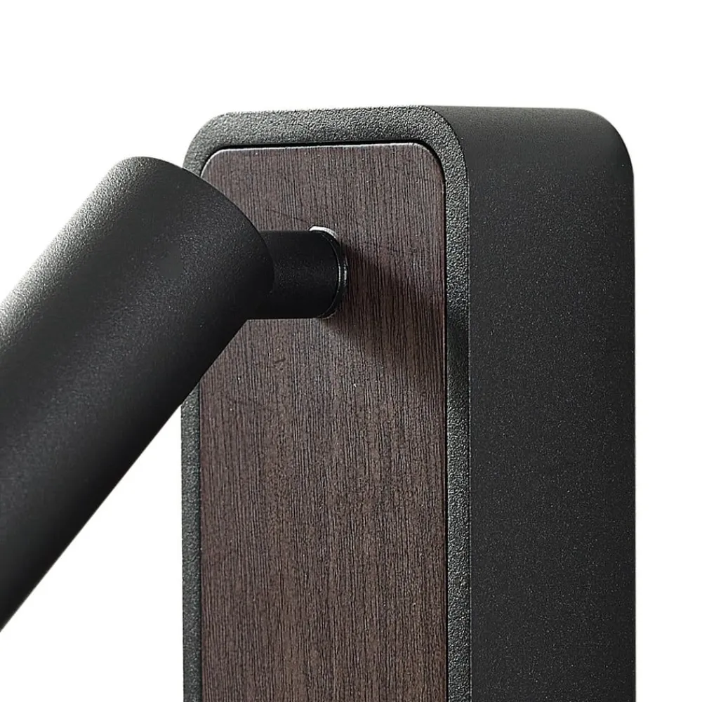 Lindby Væglamper|Væglamper>LED-væglampe Tallis, sort, USB-C, bevægelig