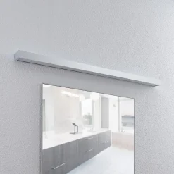 LED-væglampe til badeværelset Layan, 120 cm, krom, metal^Lindby New