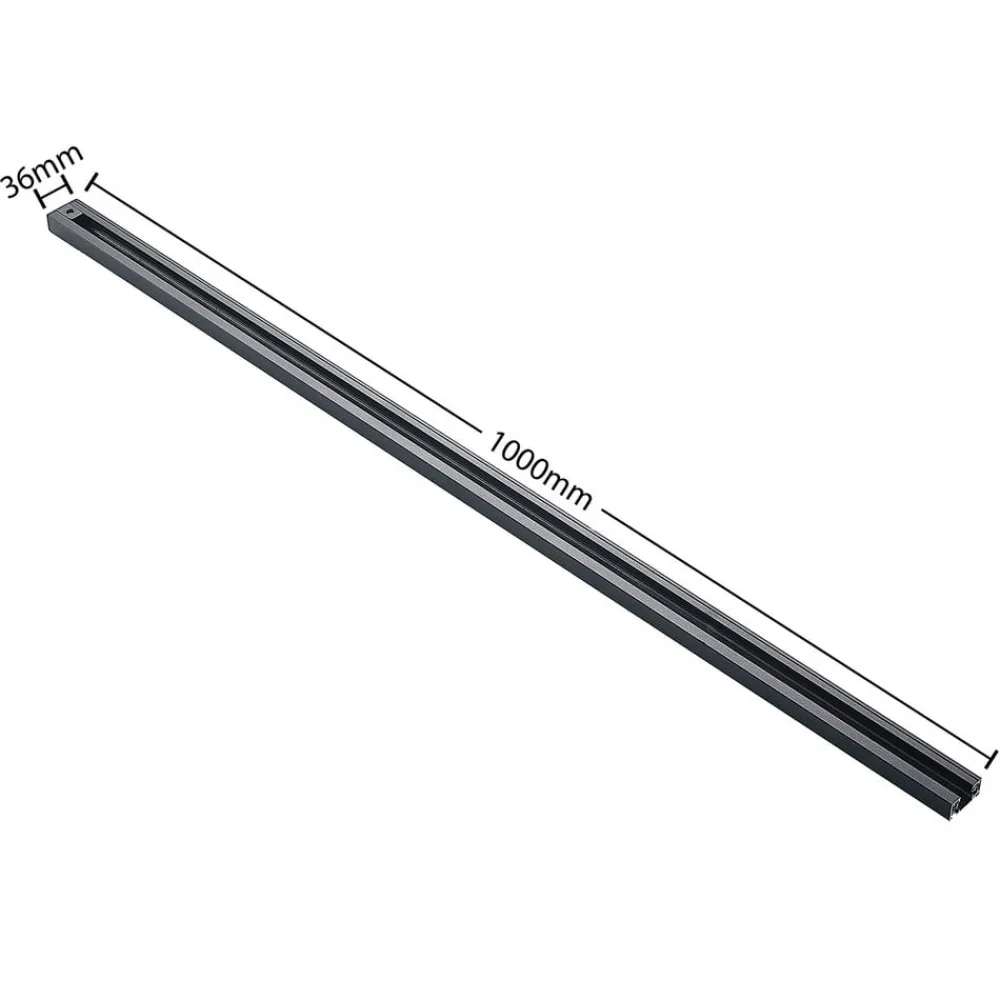 Linaro skinnesystem, GU10, 4 lyskilder, sort, Ø 9 cm^Lindby Online