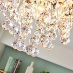 loftlampe Annica, kantet, krom, metal, 42 cm^Lindby Sale