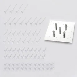 loftlampe Annica, kantet, krom, metal, 42 cm^Lindby Sale