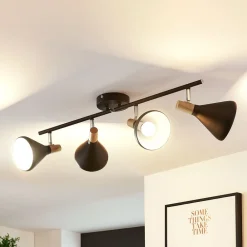 loftlampe Arina, 68 cm, sort, 4 lyskilder, E14^Lindby