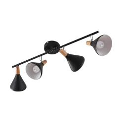 loftlampe Arina, 68 cm, sort, 4 lyskilder, E14^Lindby