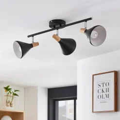 loftlampe Arina, 53 cm, sort, 3 lyskilder, E14^Lindby Online