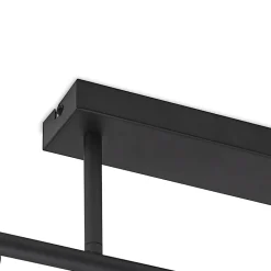 loftlampe Biscala, 5 lyskilder, sort/røget, E14^Lindby New