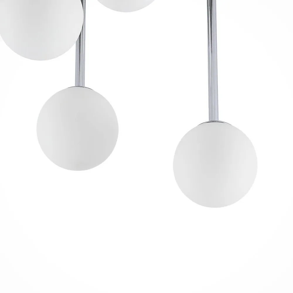 loftlampe Chrissy, Ø 27 cm, krom, 5 lyskilder, glas^Lindby Clearance