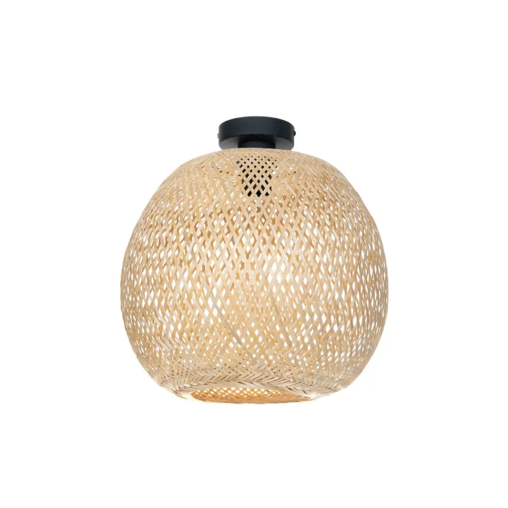loftlampe Dabila, bambus, Ø 35 cm, E27^Lindby