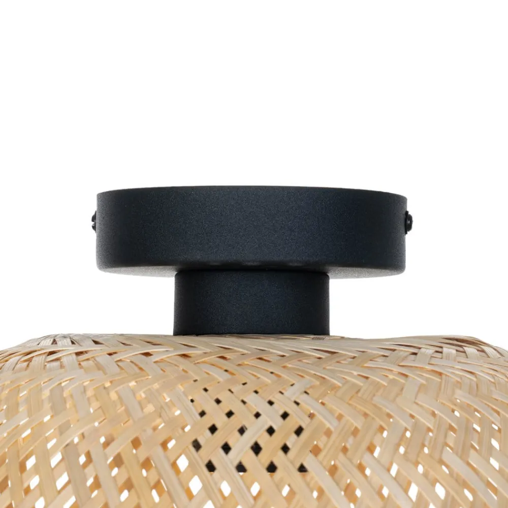 loftlampe Dabila, bambus, Ø 35 cm, E27^Lindby