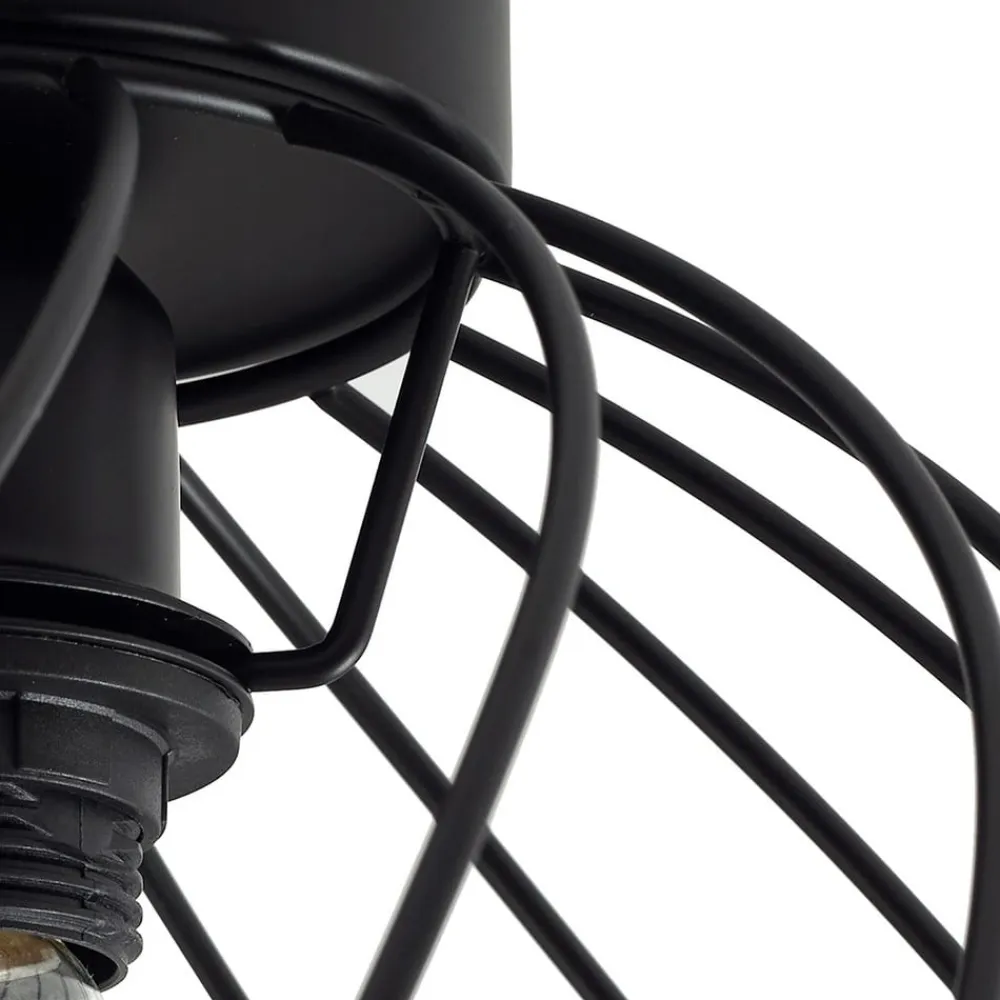 loftlampe Danika, Ø 25 cm, sort, metal^Lindby