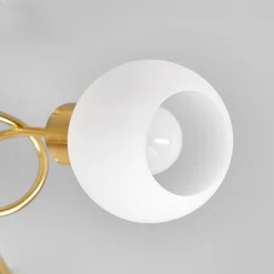 loftlampe Elaina, Ø52cm, 3 lyskilder, messing, glas, E14^Lindby Sale