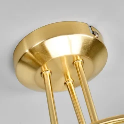 loftlampe Elaina, Ø52cm, 3 lyskilder, messing, glas, E14^Lindby Sale