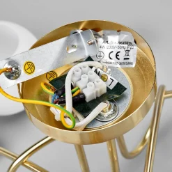 loftlampe Elaina, Ø52cm, 3 lyskilder, messing, glas, E14^Lindby Sale