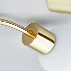 loftlampe Elaina, Ø54cm, 5 lyskilder, messing, glas, E14^Lindby New