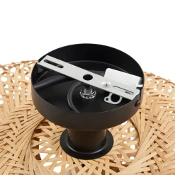 Lindby loftlampe Eleane, bambus, natur, Ø 50 cm