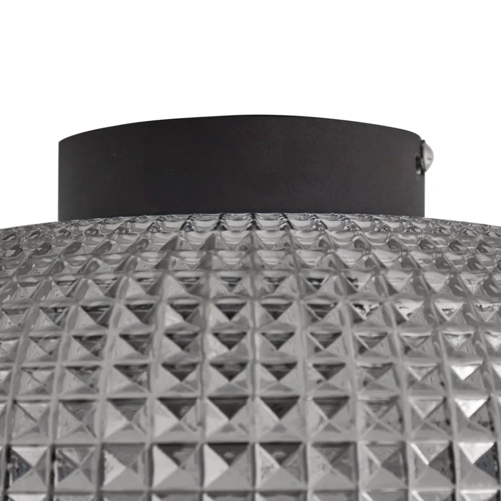 loftlampe Hildur, Ø 25 cm, røggrå, glas^Lindby Sale