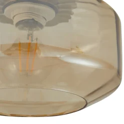 loftlampe Hildur, ravfarvet, glas, Ø 22 cm^Lindby Discount