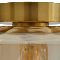 loftlampe Hildur, ravfarvet, glas, Ø 22 cm^Lindby Discount