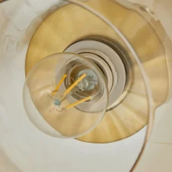 loftlampe Hildur, ravfarvet, glas, Ø 22 cm^Lindby Discount