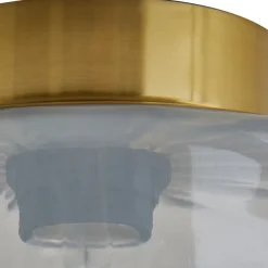 loftlampe Hildur, røggrå, glas, Ø 22 cm^Lindby Online