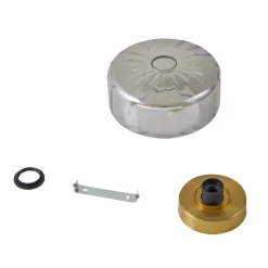 loftlampe Hildur, røggrå, glas, Ø 22 cm^Lindby Online