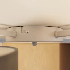 Lindby loftlampe Laurenz, 5 lyskilder, 93 cm, brun/beige, E27