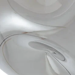 loftlampe Lelia, røggrå, glas, Ø 35 cm^Lindby New