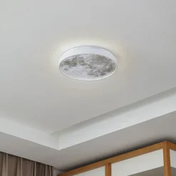 loftlampe Lune, plast, metal, 38 cm^Lindby Outlet