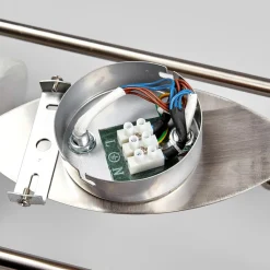 loftlampe Marena, 6 lyskilder, glas, træ, 180 cm lang^Lindby Clearance