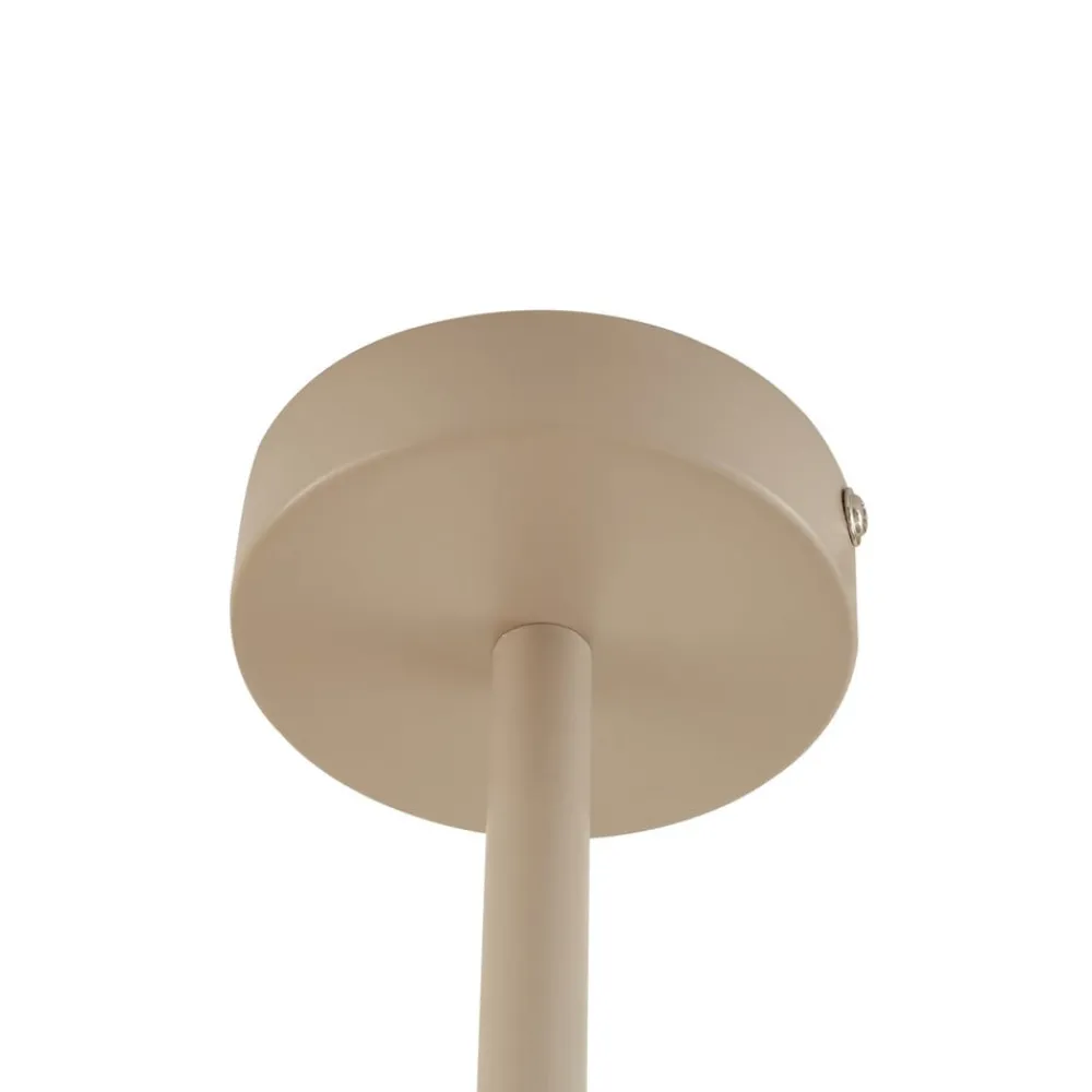 Lindby loftlampe Marilou, beige, 4 lyskilder, Ø 70 cm
