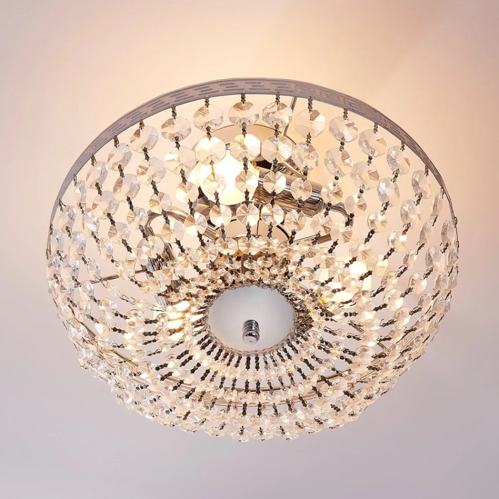 loftlampe Mondrian, 35 cm, krom, krystal^Lindby Sale