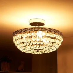 loftlampe Mondrian, 35 cm, krom, krystal^Lindby Sale