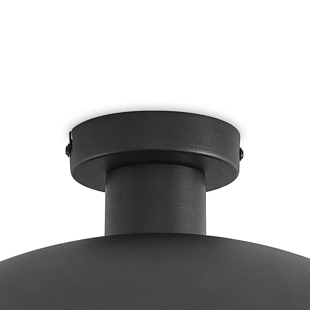 Lindby loftlampe Narisara, Ø 40 cm, E27, sort-guld