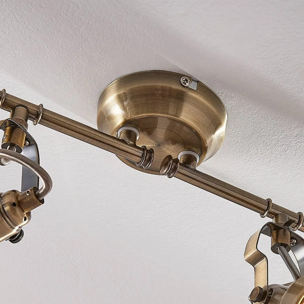 Lindby Loftlamper|Loftlamper>loftlampe Perseas, 78 cm, 4 lyskilder, antik messing, GU10