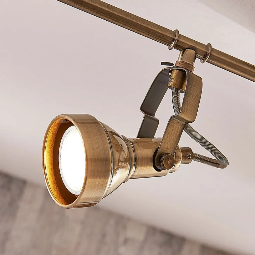 Lindby Loftlamper|Loftlamper>loftlampe Perseas, 78 cm, 4 lyskilder, antik messing, GU10