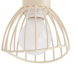 loftlampe Piena, beige, 4 lyskilder, metal, 70 cm^Lindby