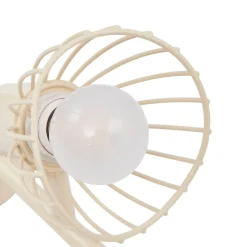 loftlampe Piena, beige, 4 lyskilder, metal, 70 cm^Lindby