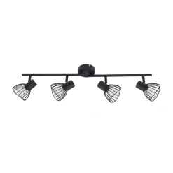 loftlampe Piena, sort, 4 lyskilder, metal, 70 cm^Lindby Online