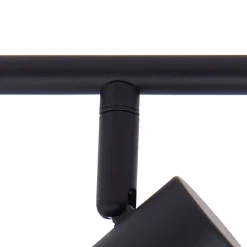 loftlampe Piena, sort, 4 lyskilder, metal, 70 cm^Lindby Online