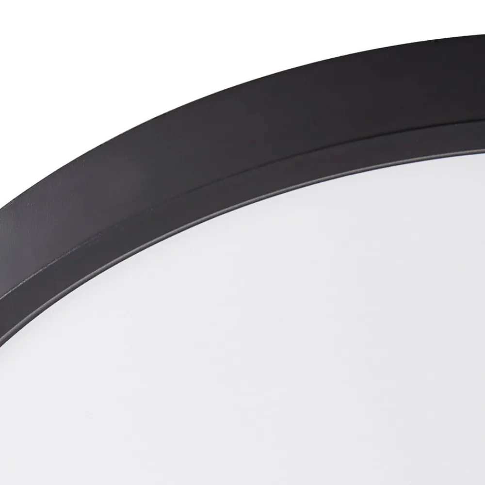 loftlampe Pravin, Ø 30 cm, CCT, sort^Lindby Clearance