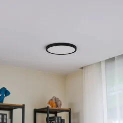 Lindby Gang|Loftlamper>loftlampe Pravin, Ø 30 cm, dæmpbar, sort