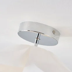 loftlampe Rimon, hvid, plast, Ø 50 cm, E27^Lindby Best