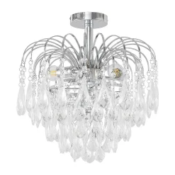 loftlampe Silino, grå, metal, Ø 40cm, E14^Lindby Discount