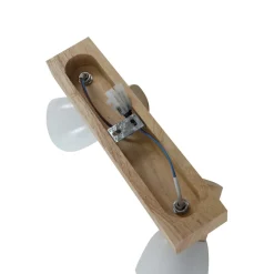 loftlampe Thorin, 27 cm, 2 lyskilder, hvid, træ, E14^Lindby