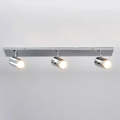 Lindby Gang|Loftlamper>loftlampe til bad Dejan, 65 cm, 3 lyskilder, krom, IP44