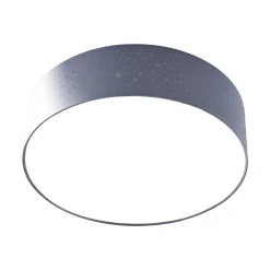 Lindby loftlampe Umma, grå, stof, Ø 50 cm, E27