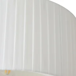 loftlampe Virelle, hvid, tekstil, Ø 40 cm, E27^Lindby New